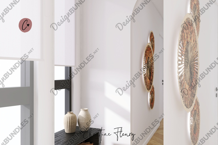 Modern Boho Interior Stock Photo