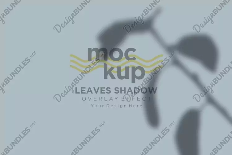 Leaves Shadow Overlay Effect Mockup
