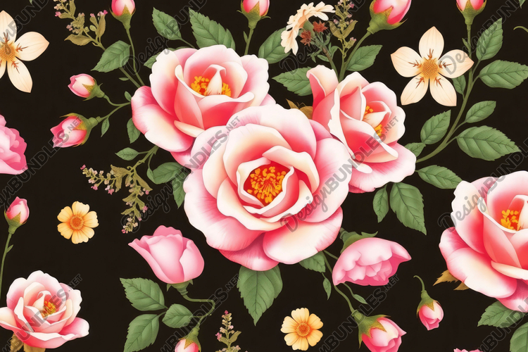 Pink Flower Background example image 1