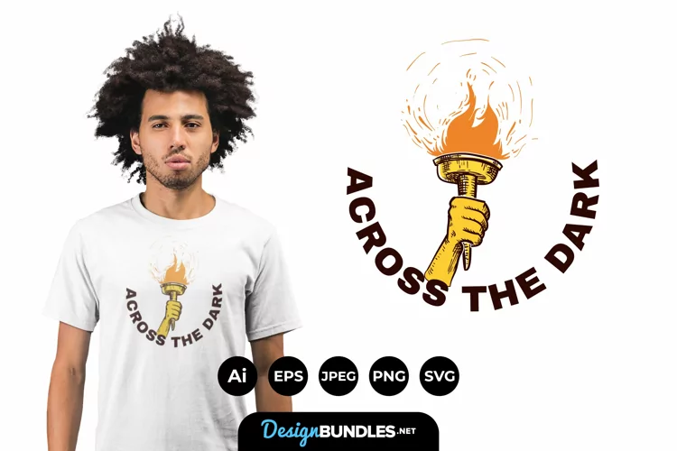 Across The Dark for T-Shirt Design