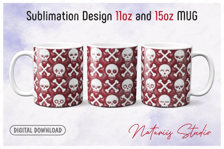 3D Inflated Puffy Halloween Pattern for 11oz - 15oz MUG