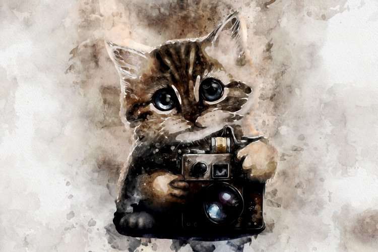 Printable CUTE CAT PORTRAITS 7 different formats Pack 09