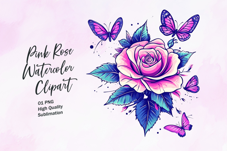 Watercolor Butterfly Clipart Image 13