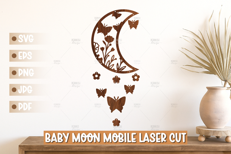 Floral Moon Svg Image 19