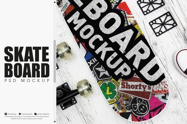 Skateboard Mockup #09 example image 1