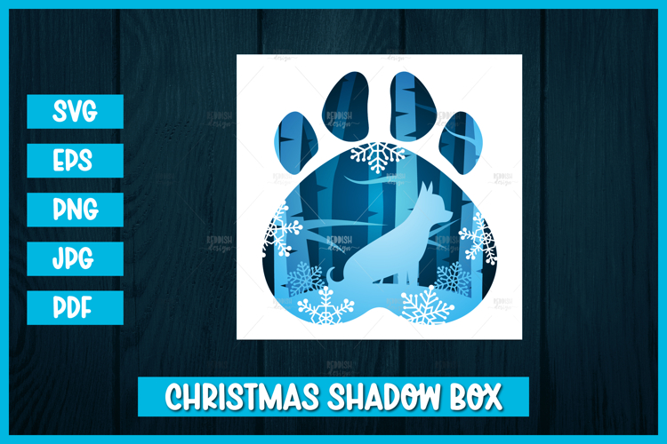 Deer Shadow Box Svg Image 4