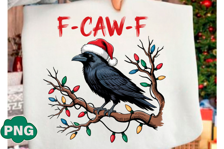 Crow Raven PNG, F-CAW-F Funny Halloween