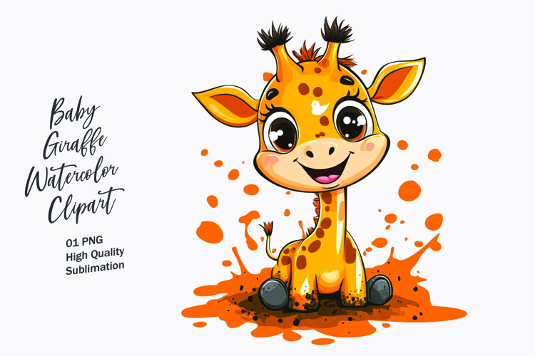 Cute Giraffe Clipart Image 21