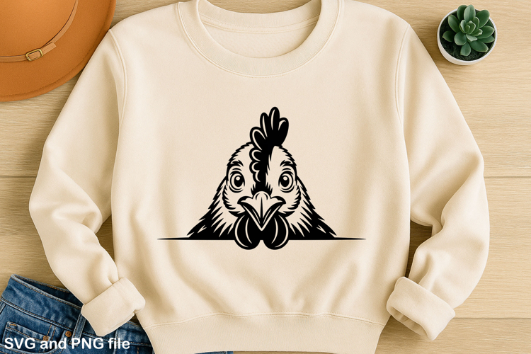 Cock SVG Design for T-Shirts and Mugs
