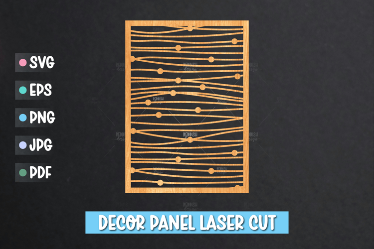 Decor Panel Laser Cut SVG, 5x7 Template Laser cut