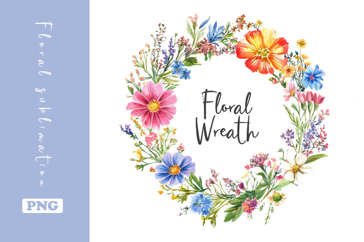 Floral Wreath Clipart Image 19