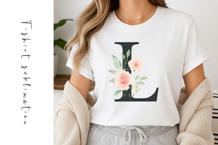 Alphabet, Letters, Monogram, White Flowers