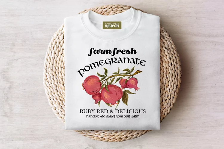 Farm Fresh Market's Vintage Fruit Tee Sublimation Design 09