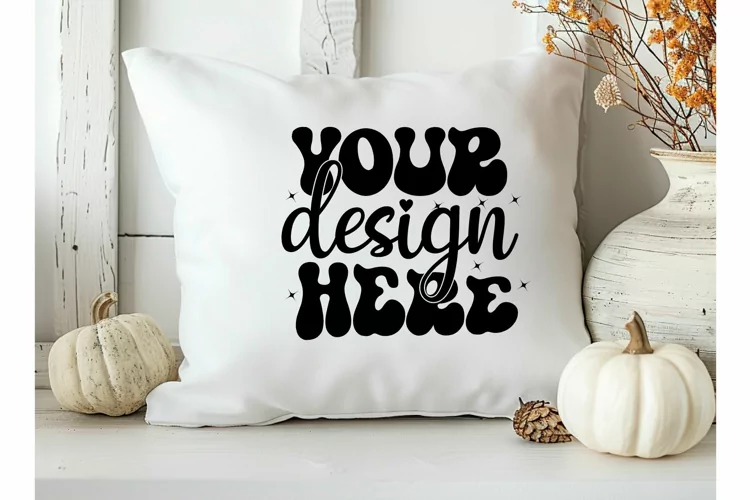 Square Pillow Mockup,Square Pillow JPG