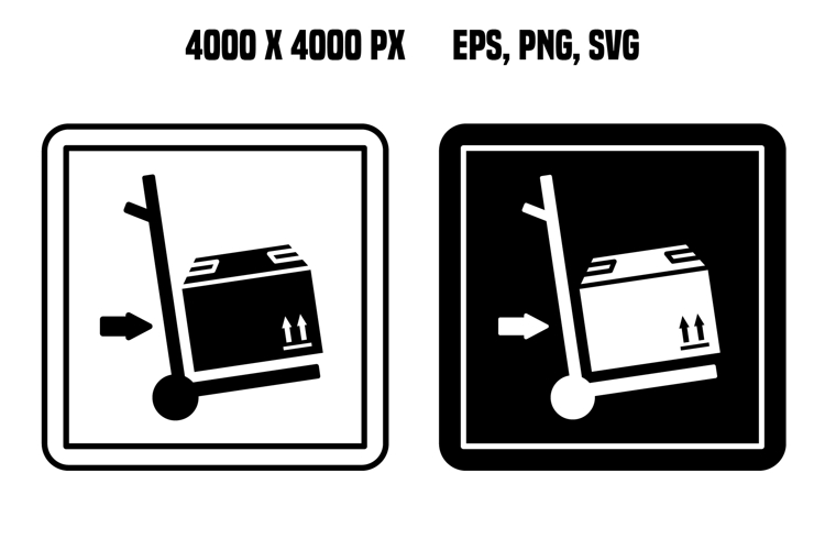 Use Trolley Signs. Labels for Cardboard Packaging