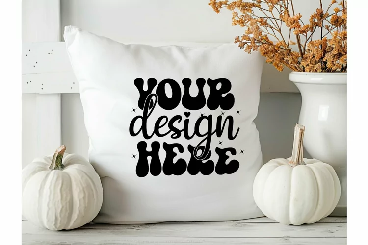 Square Pillow Mockup,Square Pillow JPG