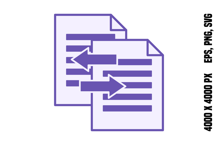 Colored Transfer Icon