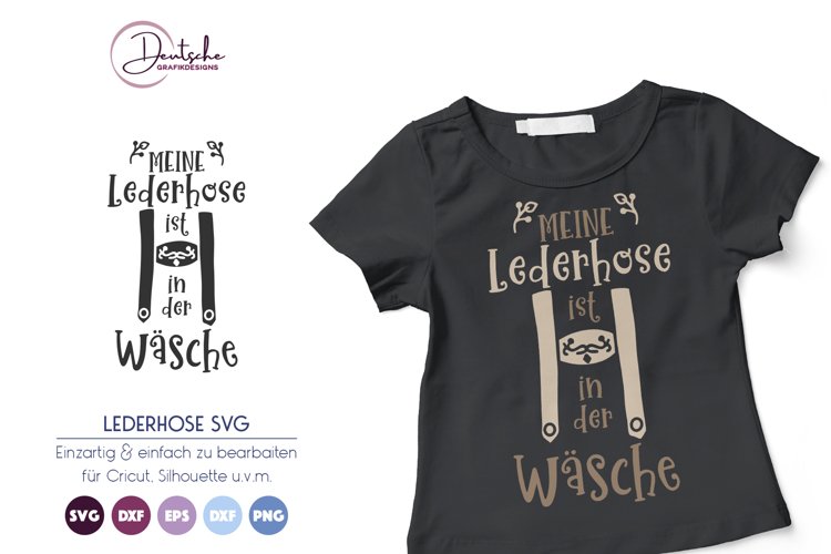 Lederhose SVG | Meine Lederhose ist in der Wäsche example image 1
