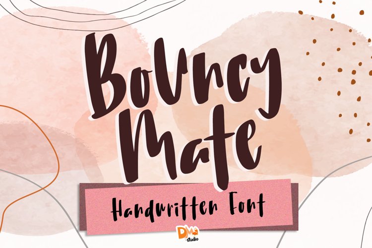 Bouncy Mate Quirky Handwritten Font example image 1