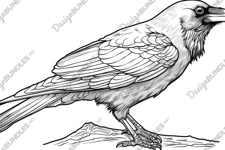 Common Raven Bird Background Wallpaper example image 1