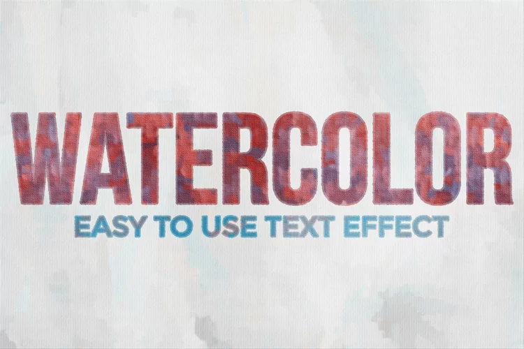 Watercolor - Photoshop Text Effect