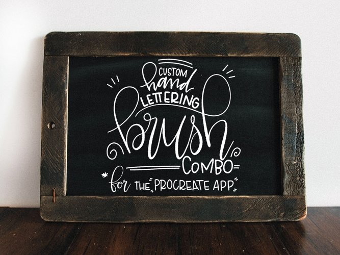 Procreate Hand Lettering Brush Combo example image 1