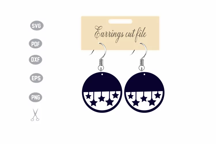 Earrings Template SVG