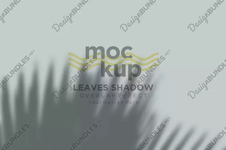 Leaves Shadow Overlay Effect Mockup