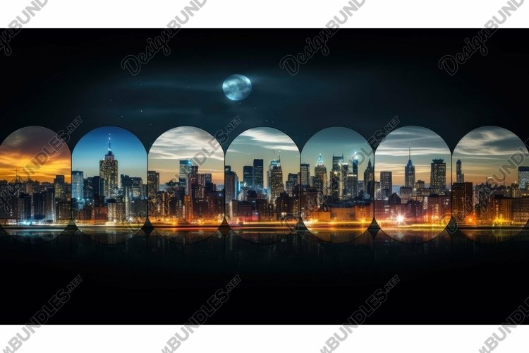 bright circle lights example image 1