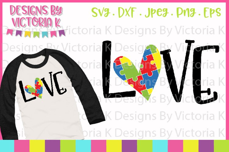 Download Autism Svg Autism Love Heart Puzzle Svg Dxf Png 70025 Svgs Design Bundles