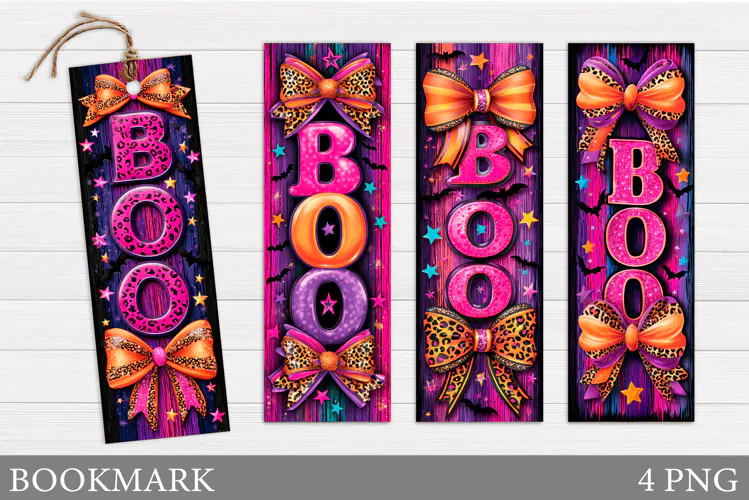 Boo Bookmark Printable. Cute Halloween Ghost Bookmark