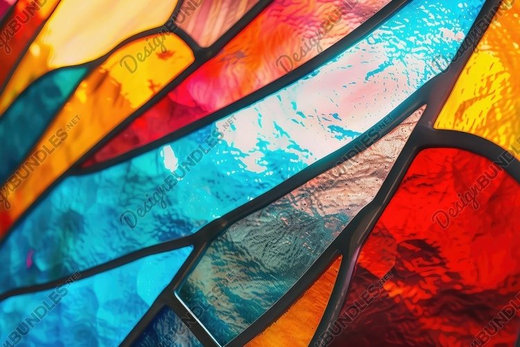 Stained Glass Texture Image 11