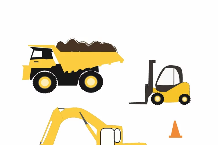 Construction Trucks SVG files