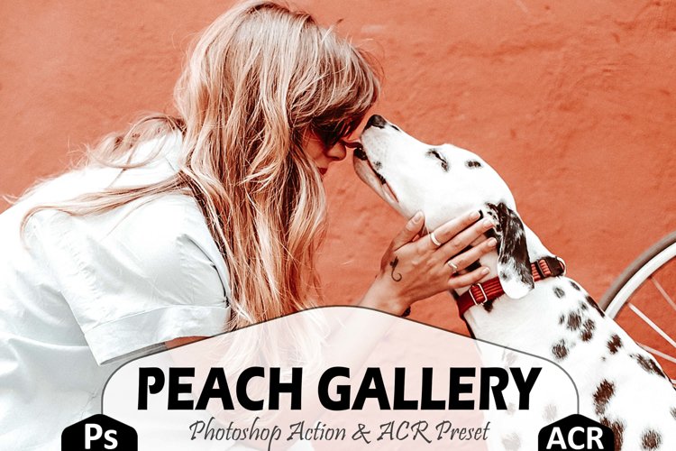 10 Peach Gallery Photoshop Actions And ACR Presets, Orange example image 1