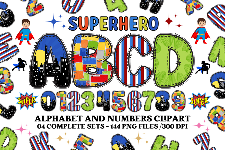 Superhero Alphabet Image 8