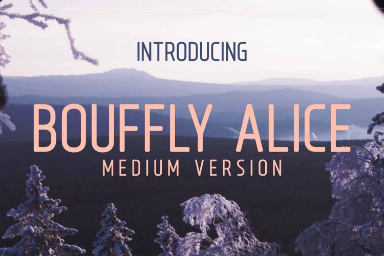 Bouffly Alice Medium Versionl Elegant font sans serif example image 1
