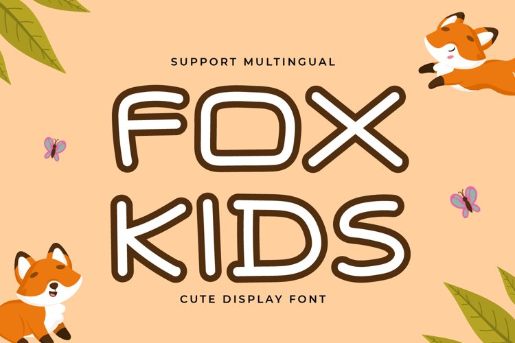 Fox Kids - Display Font example image 1