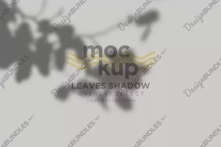 Leaves Shadow Overlay Effect Mockup