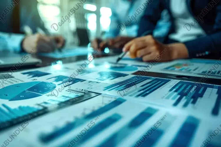 Financial Analytics Data Background Wallpaper