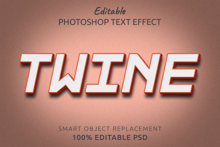 Twine Editable Photoshop Text Style Effect example image 1