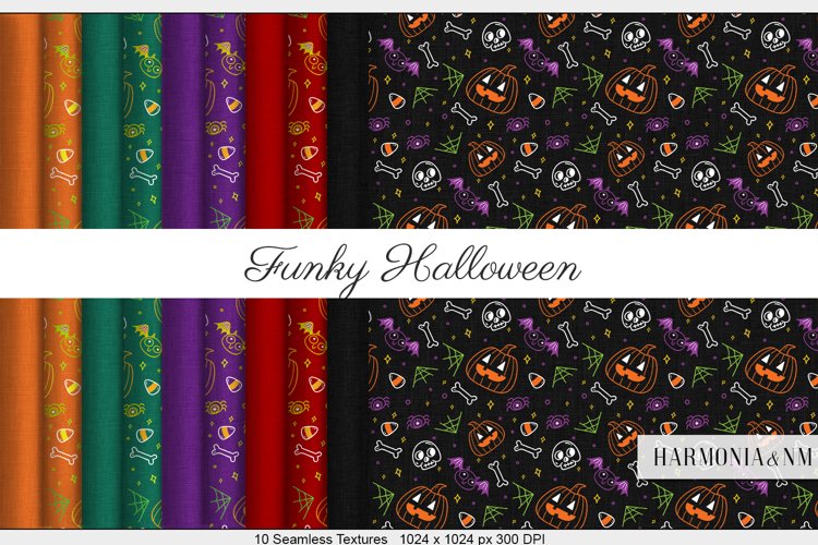 Halloween Seamless Pattern Image 19