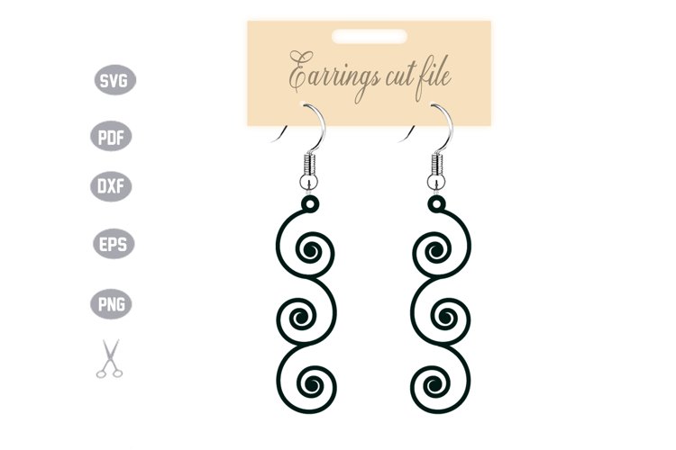 Earrings Template SVG