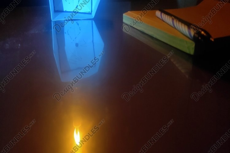 concept mockup with light background, table, book, pen example image 1