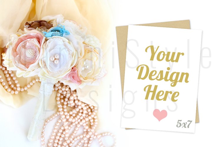 Card mockup 5x7, Invitation mockup, Wedding Card Mockup, 81