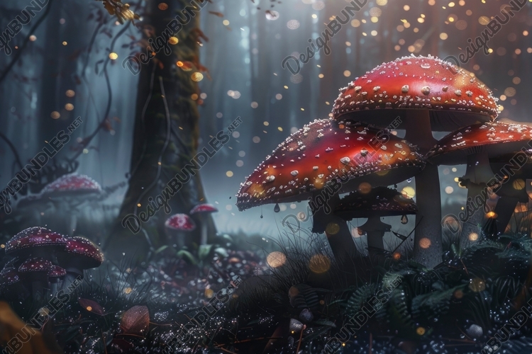 Mushrooms Clipart Image 21