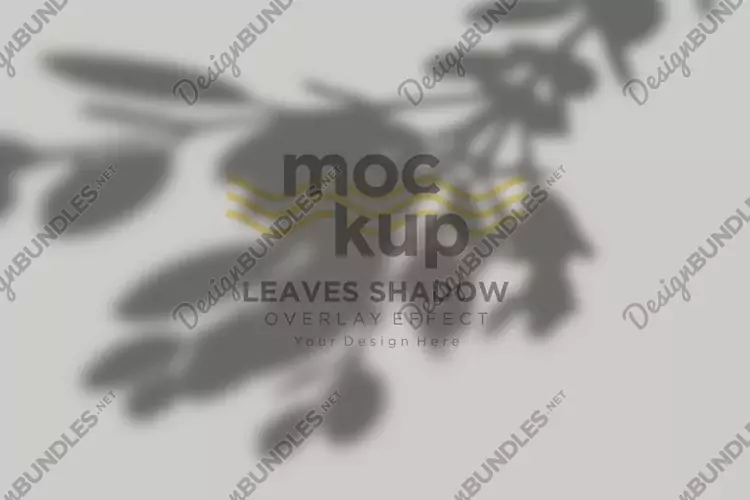 Leaves Shadow Overlay Effect Mockup