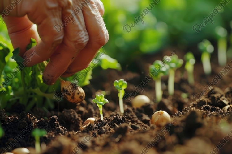 Sow the Seeds in the Garden Background Wallpaper