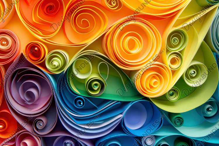 Colorful Paper Art Background Wallpaper example image 1