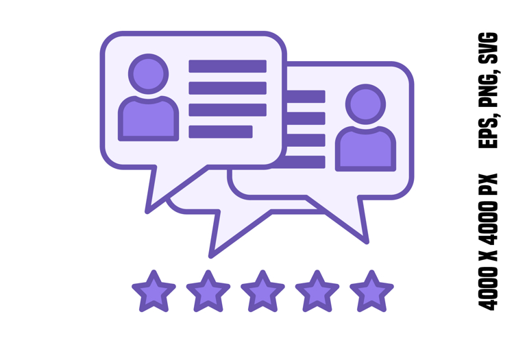 Colored Reviews Icon