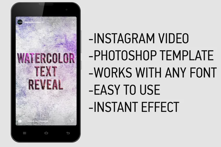 Animated Watercolor Text Reveal